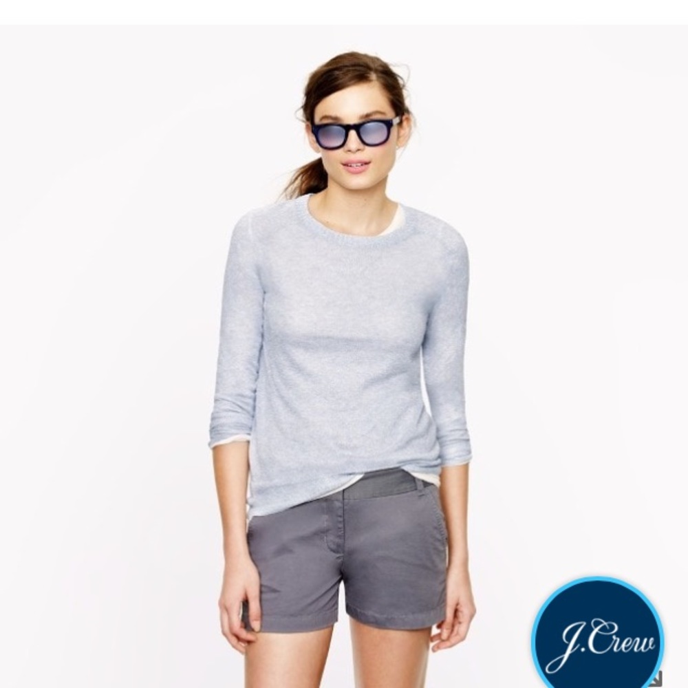 NWT Jcrew women's silver sparkle sweater